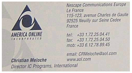 Netscape Business Cards